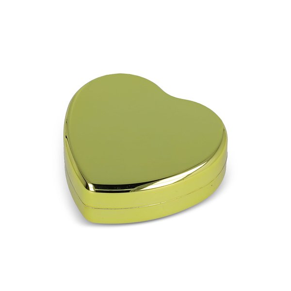 Lippenbalsam in Flacher metallischer Herzformdose Benini