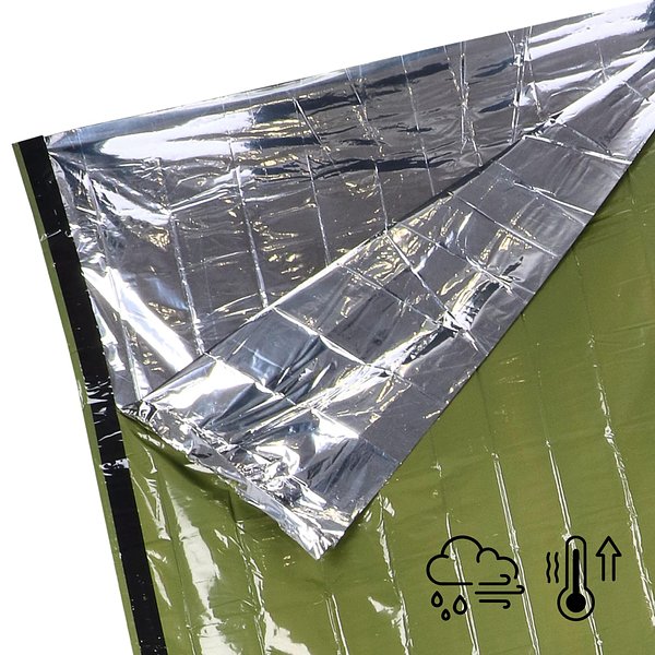Thermoschlafsack für Notfälle im Freien Durela