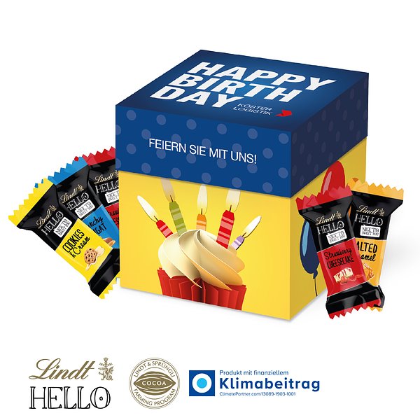 Würfelbox mit HELLO Mini Stick Mix