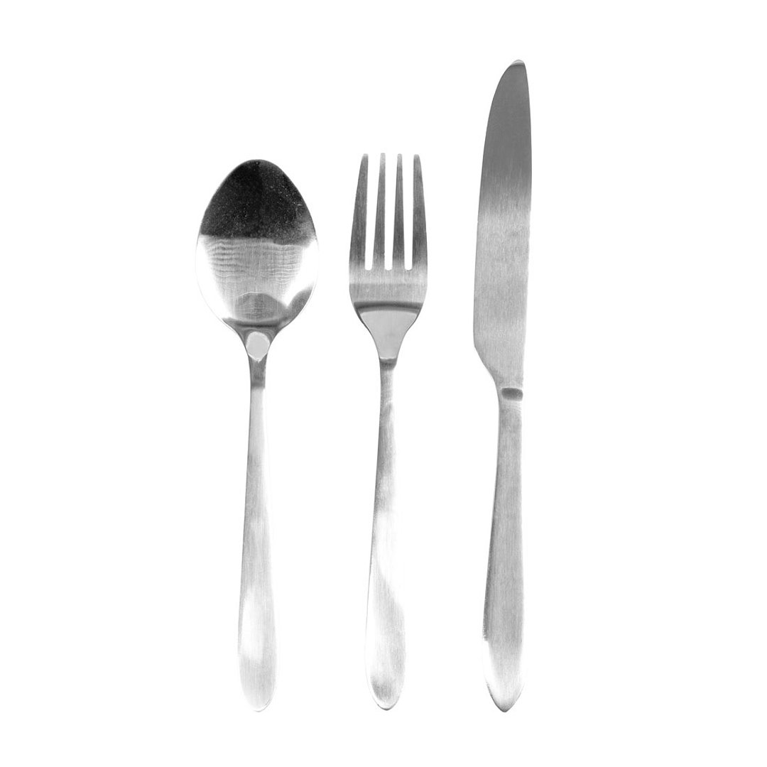 Besteckset aus Edelstahl, 3-teilig Teivat