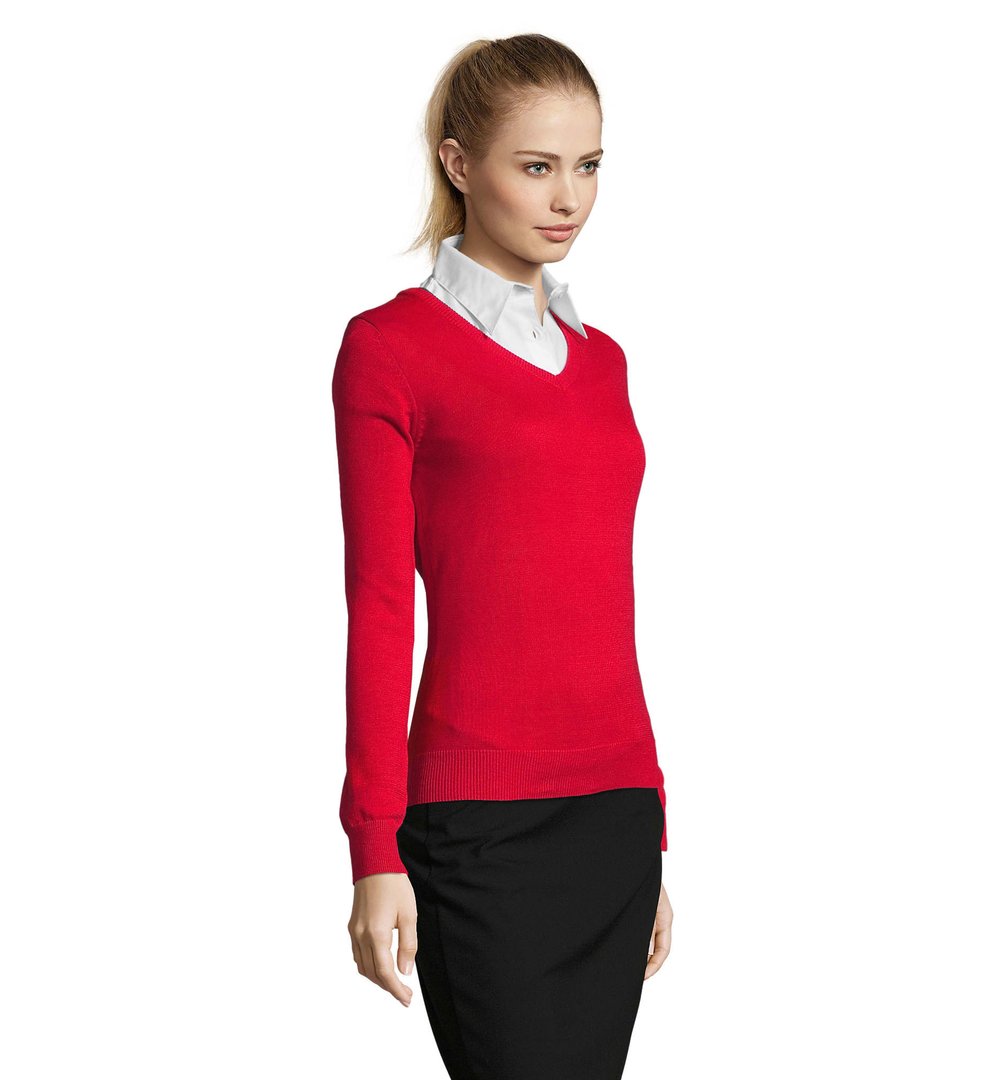GALAXY Frauen V-NECK Sweater Giusehila