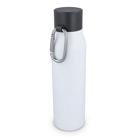 Karabiner mattierte Isolierflasche 600 ml Paunas