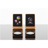 Kabelloser 10-Watt-Ladeständer aus Holz mit Leuchtlogo - Andin