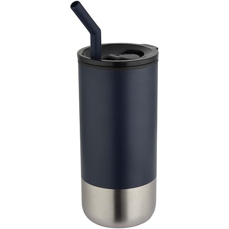 480 ml RCS recycelter Isolierbecher mit Trinkhalm - Jöria