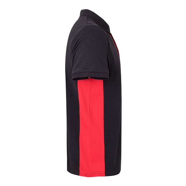 Zweifarbiges Piqué-Poloshirt (180 g/m²), kurzärmelig, aus Baumwolle (60%) und Polyester (40%) Buorli