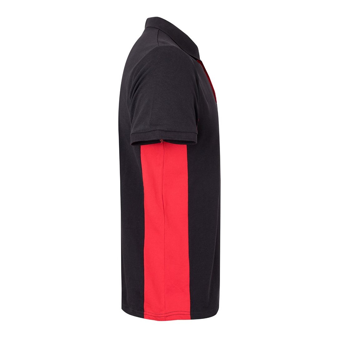 Zweifarbiges Piqué-Poloshirt (180 g/m²), kurzärmelig, aus Baumwolle (60%) und Polyester (40%) Buorli