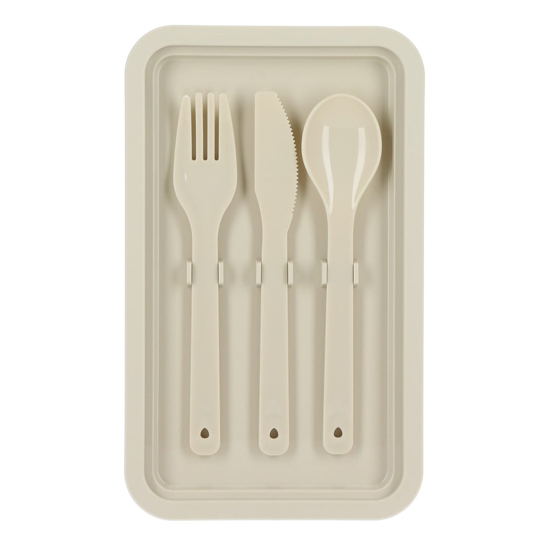 Doppelte Lunchbox mit Besteck Ylanin