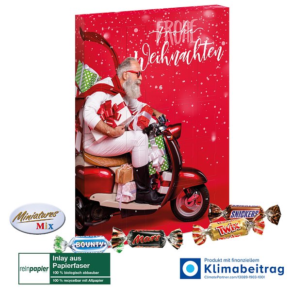Adventskalender Mars® Miniatures® Mix, Inlay aus Papierfaser