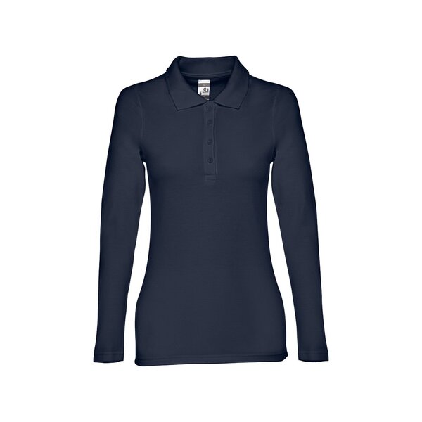 Damen Langarm-Poloshirt Minata