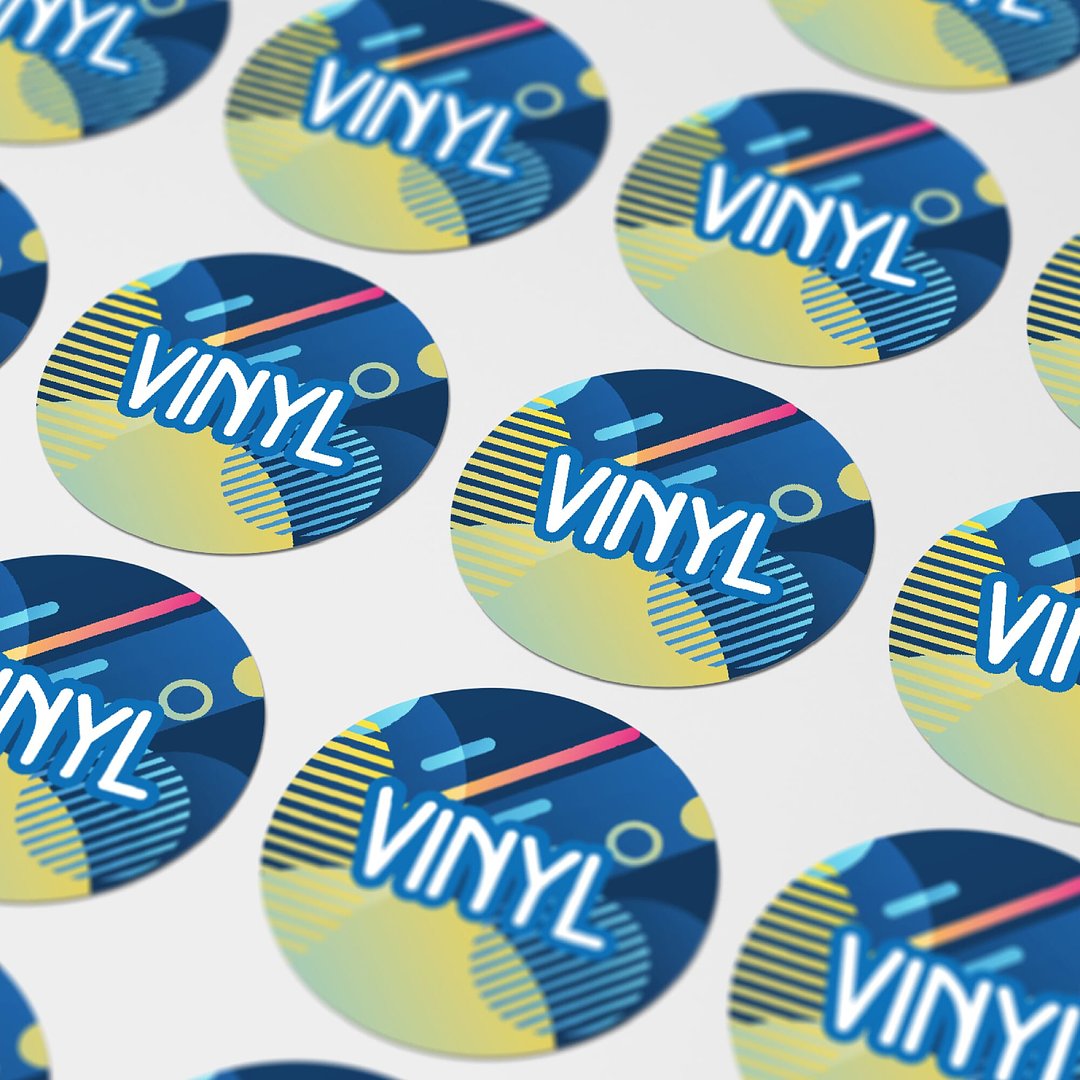 Vinyl Sticker Rund Ø 25 mm Corel