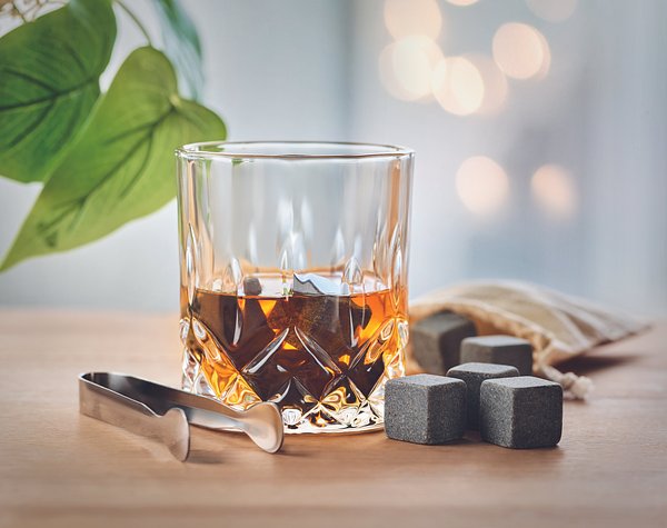 Whisky Set in Bambus Box Merena