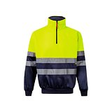 Zweifarbiges Sweatshirt (300g/m²) aus Polyester-Fleece (100%) Linelixli