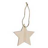 Sternförmiges Weihnachtsornament aus Holz Lüta