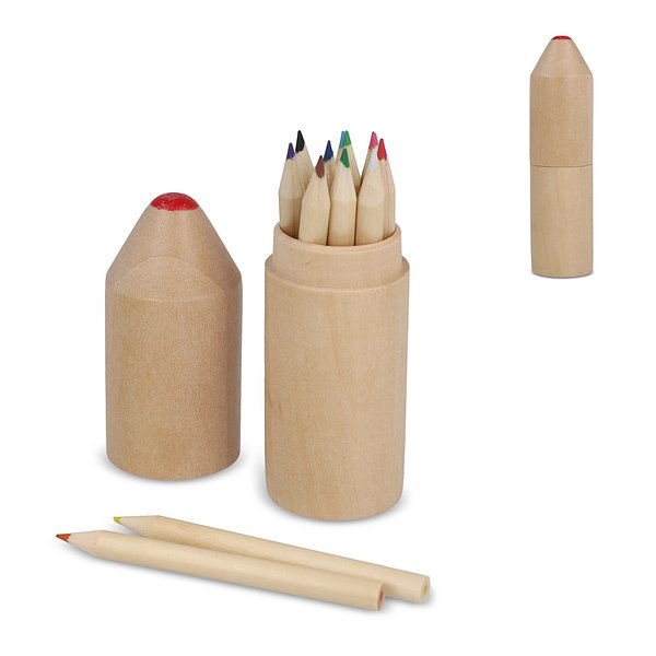 Hochwertiges Buntstiftset aus Holz Lingiana