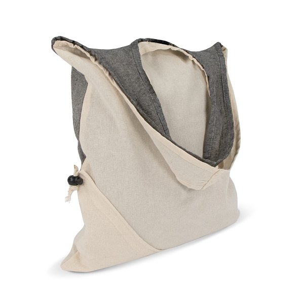 Einkaufstasche Recycelte Baumwolle OEKO-TEX® 140g/m² 38x42cm Emenanni