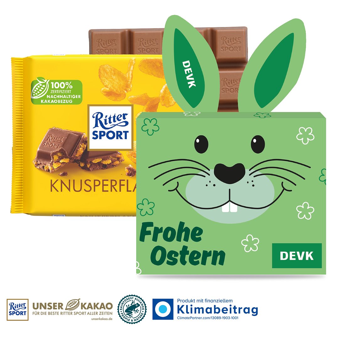 Schokotafel Ritter SPORT „Osterhase“