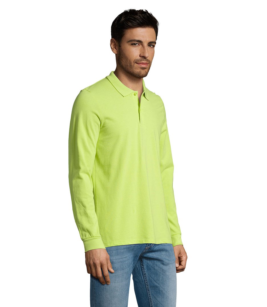 Männer Long-Sleeve Polo 180g Cilgian