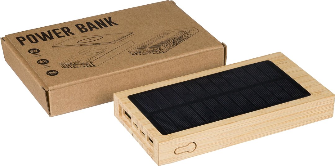 Bambus Solar-Powerbank Noleer