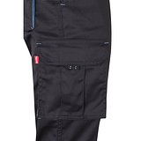 Zweifarbige Stretch-Hose mit mehreren Taschen (240 g/m²), aus Baumwolle (46 %), EME (38 %) und Polyester (16 %) Paulik