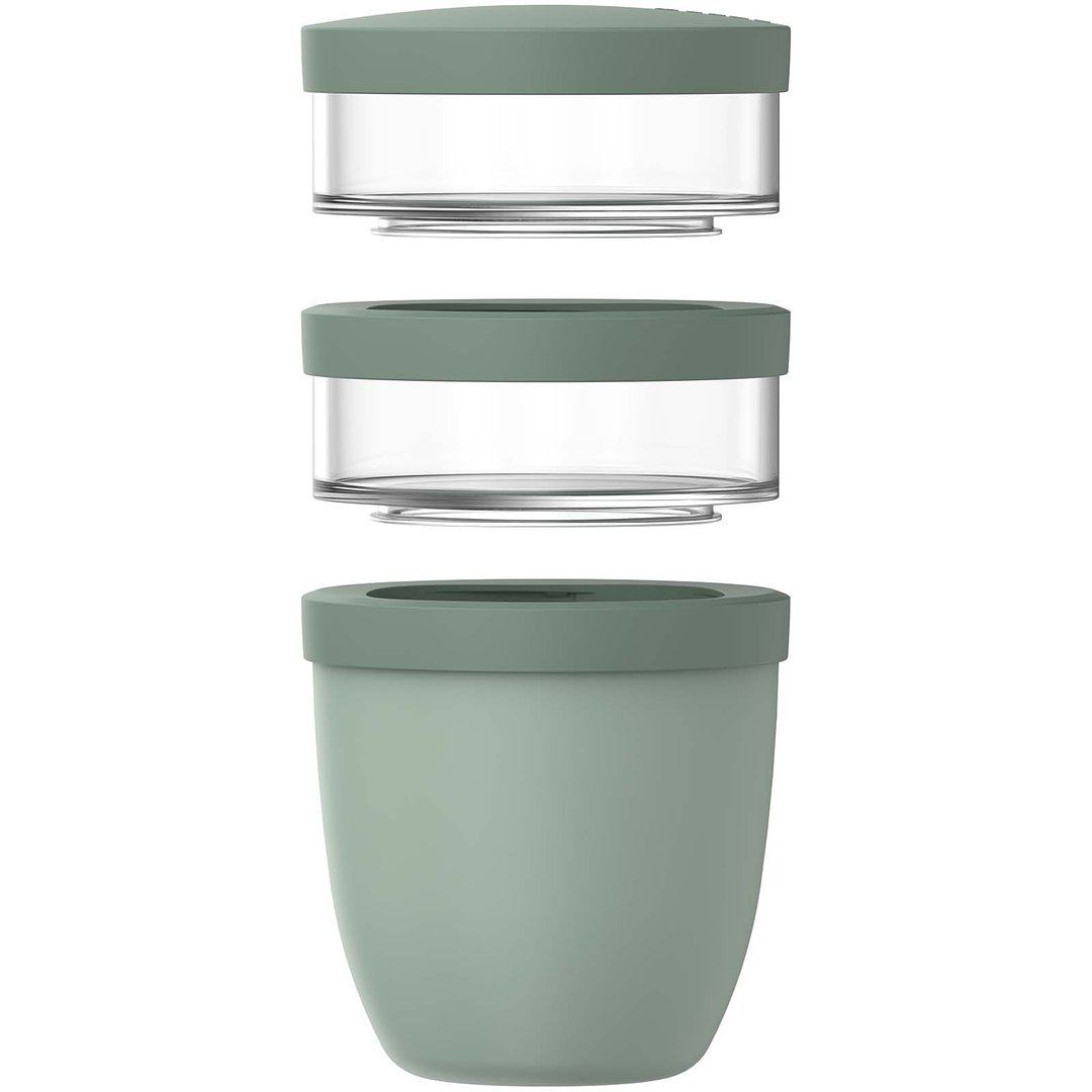 Ellipse Dreiteiliger, 500 ml + 2 x 200 ml isolierter Lunchpot - Oleenica