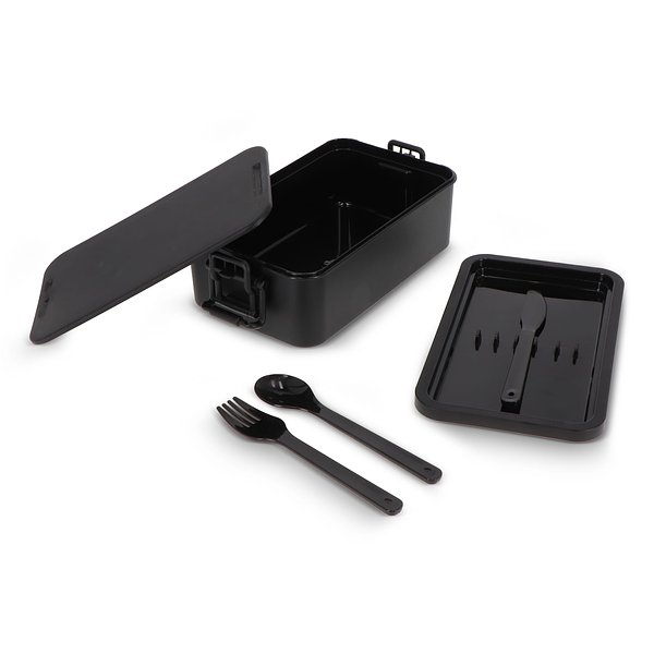 Doppelte Lunchbox mit Besteck Ylanin