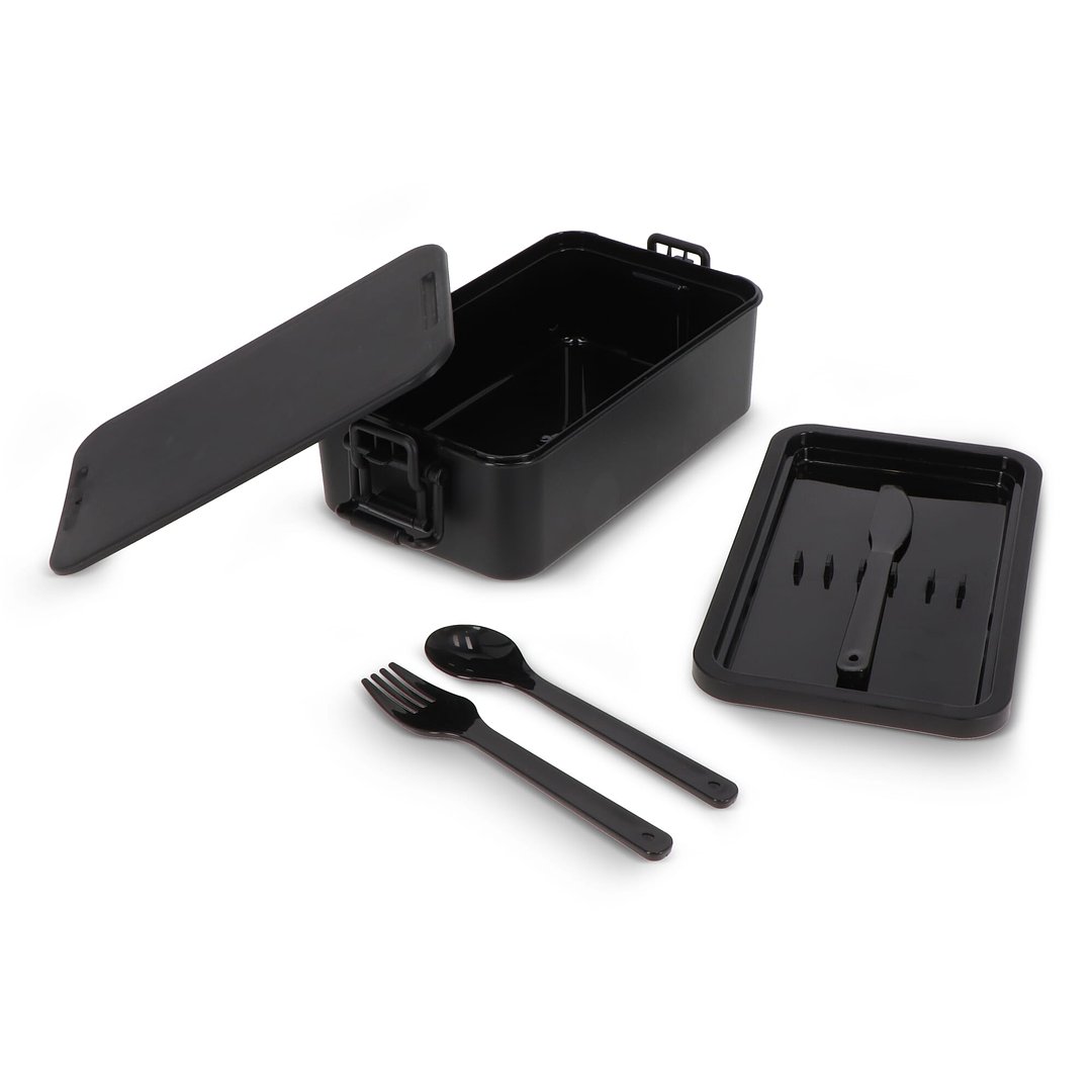 Doppelte Lunchbox mit Besteck Ylanin