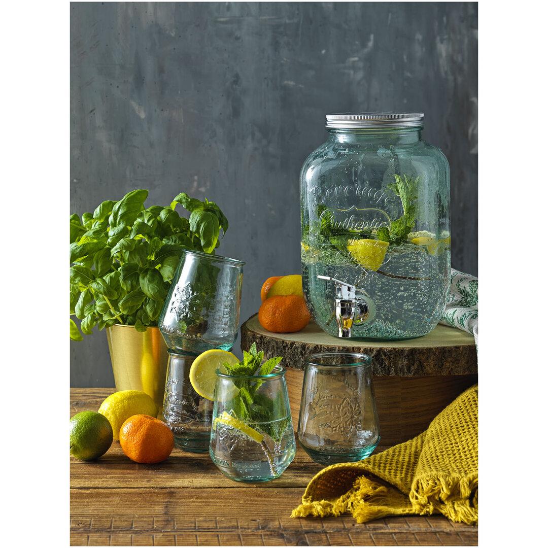 5-teiliges Set aus recyceltem Glas - Menst