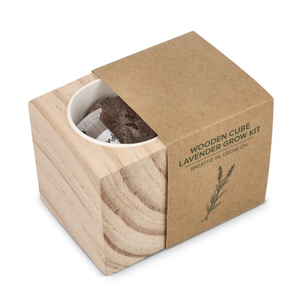 Holzpflanzgefäß-Set – Lavendel Ylandinel