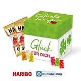 Würfelbox mit HARIBO Goldbären
