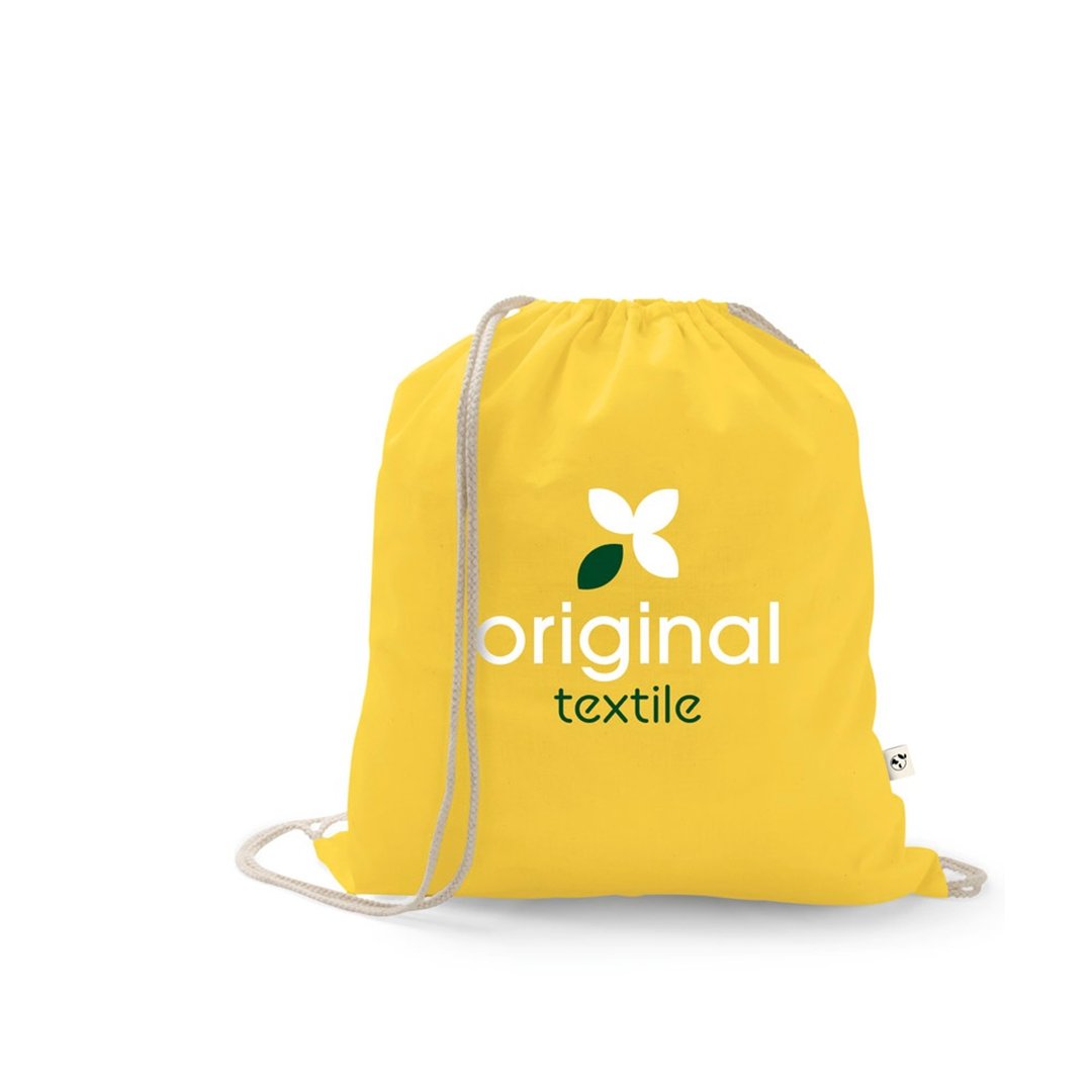 Rucksack aus recycelter Baumwolle (70%), Polyester (30% rPET) (140 g/m²) Giunrg