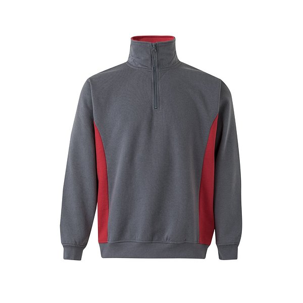 Zweifarbiges Frottee-Sweatshirt (260 g/m²), aus Polyester (65 %) und Baumwolle (35 %) Rudorscht