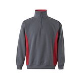 Zweifarbiges Frottee-Sweatshirt (260 g/m²), aus Polyester (65 %) und Baumwolle (35 %) Rudorscht