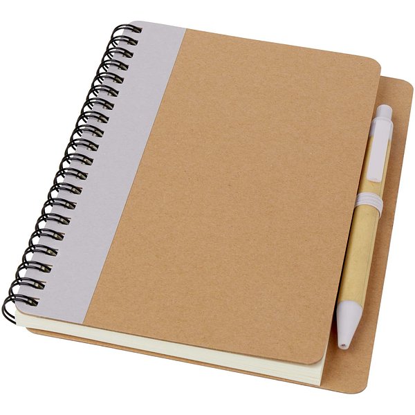 A6 Recycling Notizbuch mit Stift - Dinga