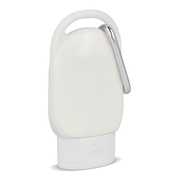 Sonnenschutzlotion mit Karabiner SPF30 aus recyceltem Material Hatrudi