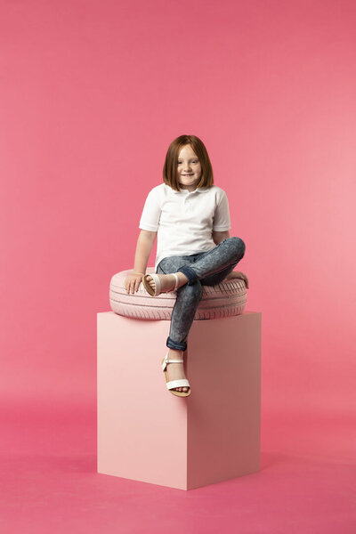 Kinder Weiß Polo-Shirt "keya"