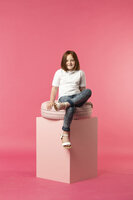 Kinder Weiß Polo-Shirt "keya"