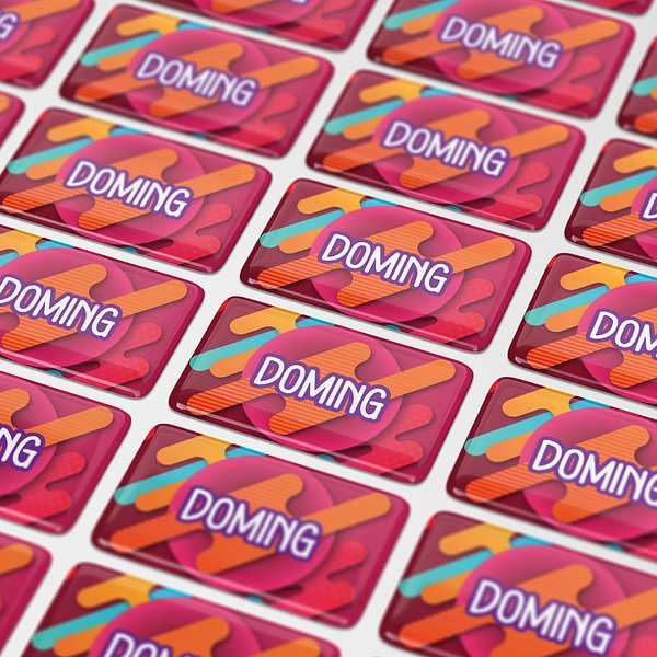 Doming Rechteck 40x20 mm Stinatz