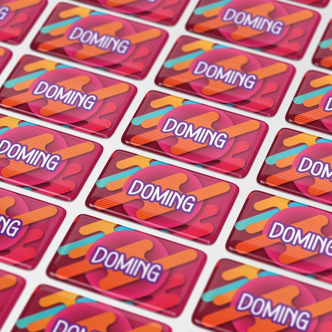 Doming Rechteck 40x20 mm Stinatz