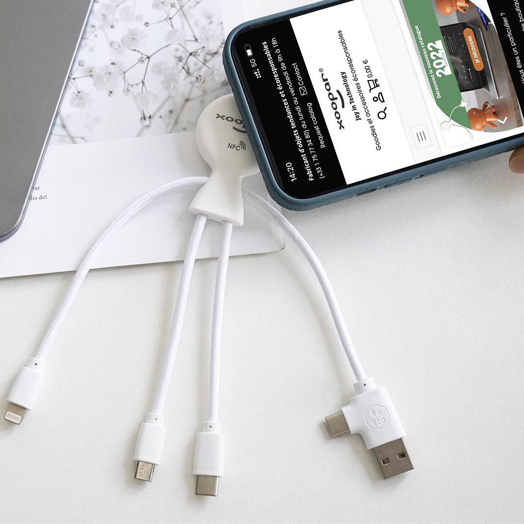 Mr. Bio Smart Charging cable with NFC Trudivri