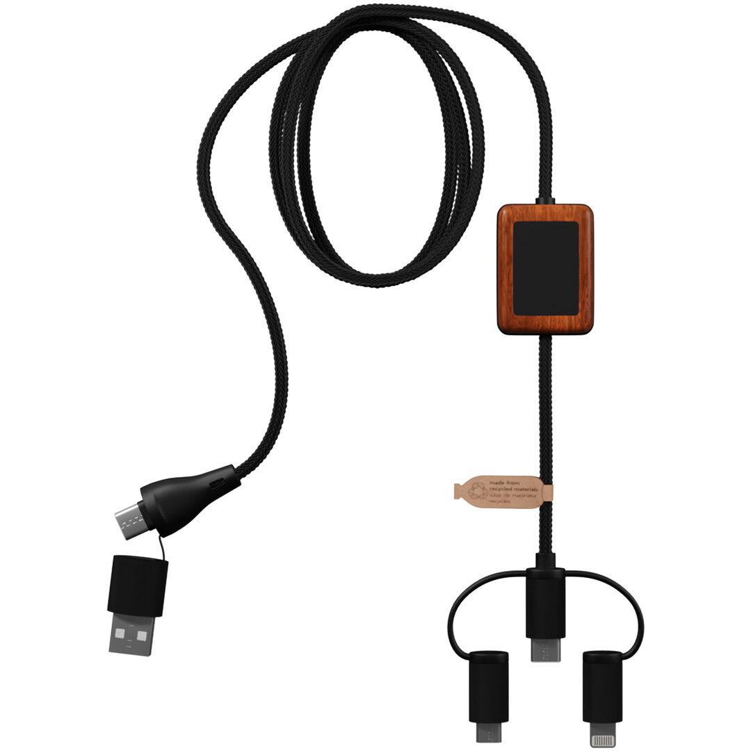 5-in-1 CarPlay-Kabel mit Leuchtlogo - Ylana