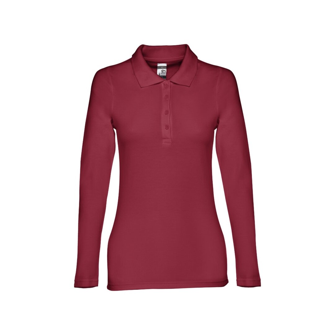Damen Langarm-Poloshirt Minata