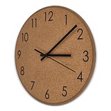 Wanduhr aus Kork Aninana