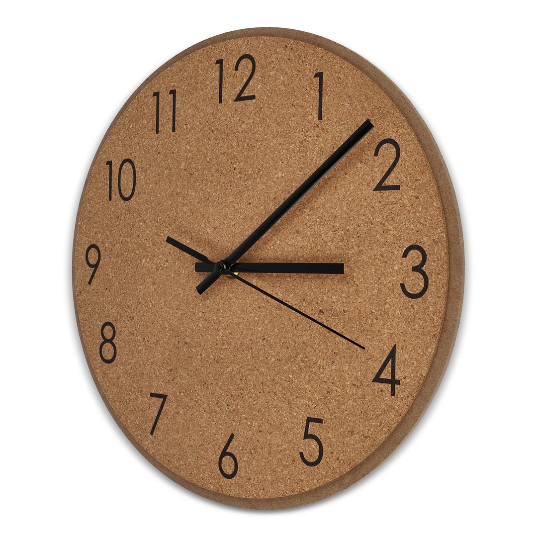 Wanduhr aus Kork Aninana