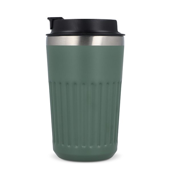 Recycelter Edelstahl-Thermobecher für Kaffee zum Mitnehmen, 400 ml Natianng