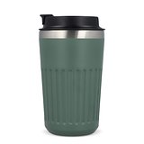 Recycelter Edelstahl-Thermobecher für Kaffee zum Mitnehmen, 400 ml Natianng