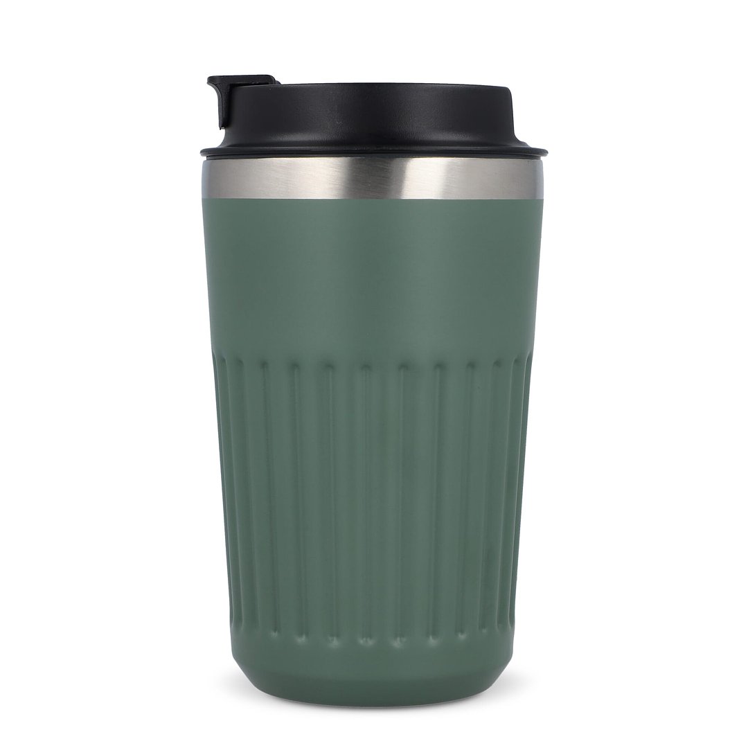 Recycelter Edelstahl-Thermobecher für Kaffee zum Mitnehmen, 400 ml Natianng