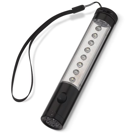 Aluminium Taschenlampe mit Magnet, 5+8 LED´s Giamudoli