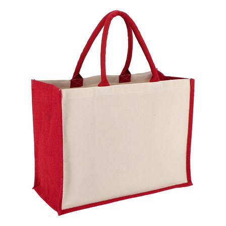 Jute-Baumwolle Tragetasche OEKO-TEX® 42,5 x 19 x 32cm 320g/m² Annin