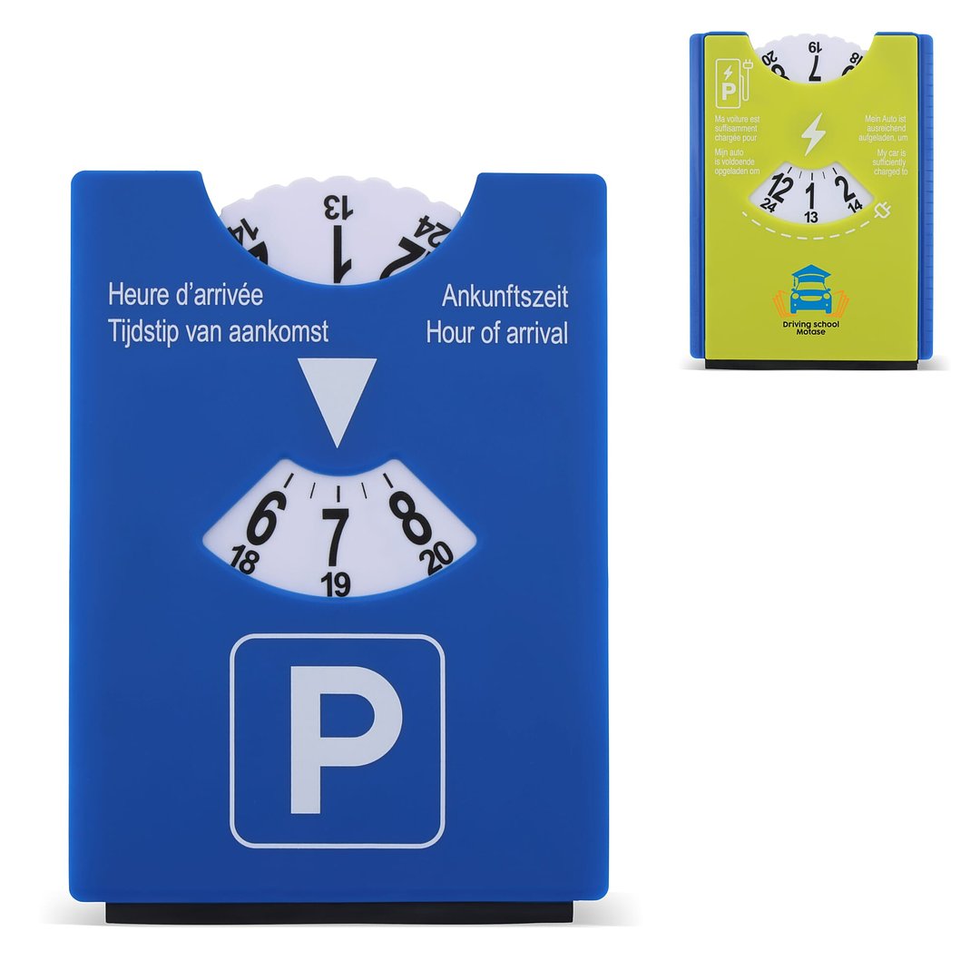 Parkscheibe mit Eiskratzer blau oder grün Hele