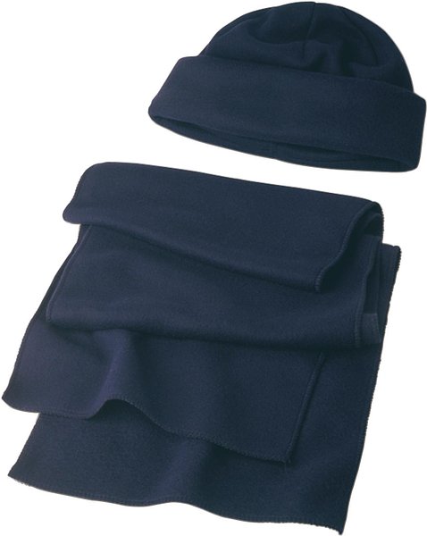 Winter-Set aus Polyester-Fleece Helixma